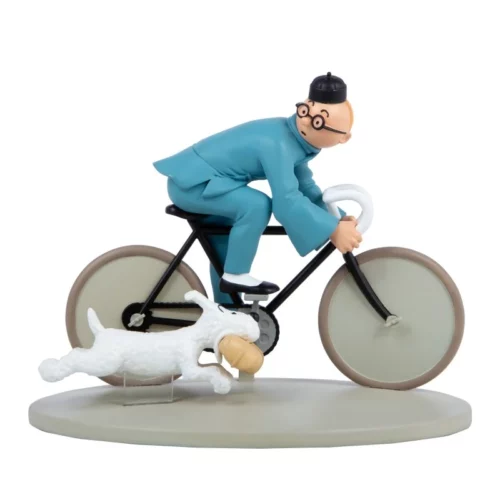 Tintin à vélo colorisé